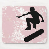 skateboard. silhouettes. muismat (Voorkant)