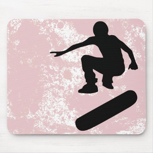 skateboard. silhouettes. muismat (Voorkant)