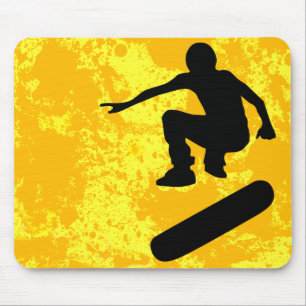 skateboard. silhouettes. muismat