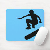 skateboard. silhouettes. muismat (Met muis)