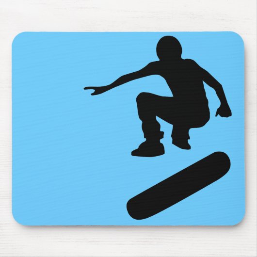 skateboard. silhouettes. muismat (Voorkant)