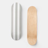 Skateboard Simple Grey & White Stripe (Voorkant)