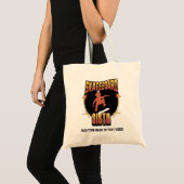 SKATEBOARD SISTA Afro Skateboarden Aangepaste naam Tote Bag (Voorkant (product))