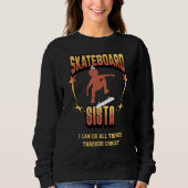 SKATEBOARD SISTA Afro Skateboarden Christelijk Trui (Voorkant)