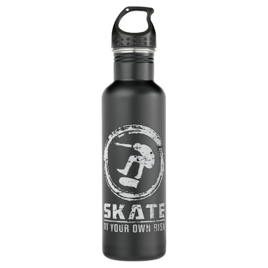 Skateboard Skateboarden Cadeau Idee voor Schaats Waterfles (Voorkant)