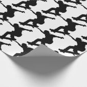 Skateboard Skateboarden Leuk Silhouet Cadeaupapier (Hoek)