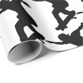 Skateboard Skateboarden Leuk Silhouet Cadeaupapier (Rol Hoek)
