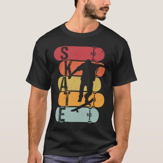 Skateboard Skateboarden Retro Boar T-shirt (Voorkant)