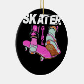 Skateboard Skateboarden voor meisjes Keramisch Ornament (Rechts)