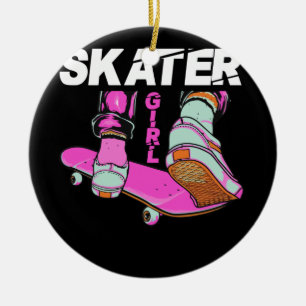 Skateboard Skateboarden voor meisjes Keramisch Ornament