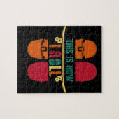 Skateboard Skateboarder Gift Funny Legpuzzel (Horizontaal)