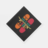Skateboard Skateboarder Gift Funny Servet (Hoek)