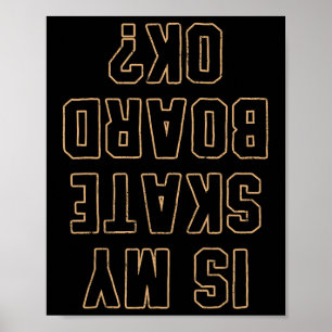 Skateboard Skateboarding Cadeau Voor Skateboarders Poster