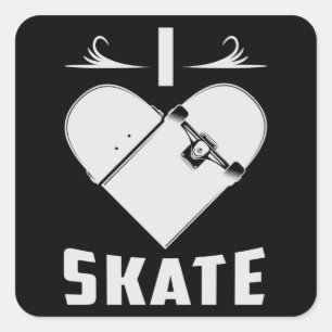 Skateboard Skater Kickflip Schaatsen Schaats cadea Vierkante Sticker
