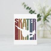 Skateboard Skater Skate Skateboarder Skateboarding Briefkaart (Staand voorkant)