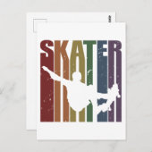 Skateboard Skater Skate Skateboarder Skateboarding Briefkaart (Voorkant / Achterkant)