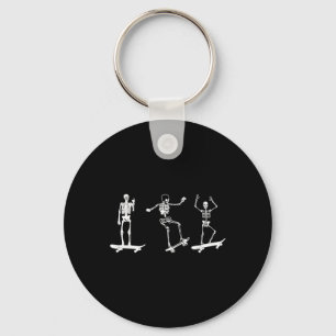 Skateboard Skelet Skate Fan Skaten Skater Sleutelhanger