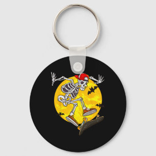 Skateboard Skeleton Funny Halloween Kostuum Schaat Sleutelhanger