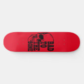 skateboard Skull Bad to Bone (Horizontaal)