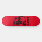 skateboard Skull Gepersonaliseerd Slecht voor bott (Horizontaal)