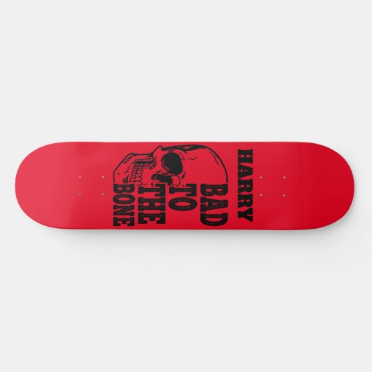 skateboard Skull Gepersonaliseerd Slecht voor bott (Horizontaal)