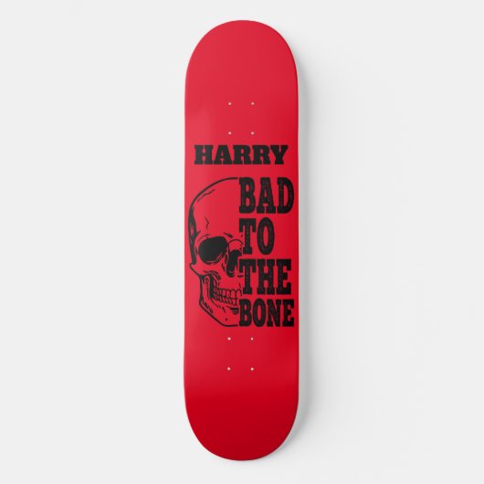 skateboard Skull Gepersonaliseerd Slecht voor bott (Voorkant)