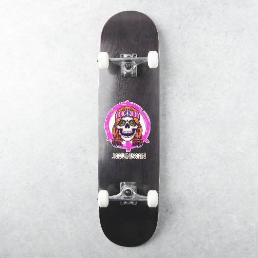 Skateboard SKULL HIPPY Sticker (Skateboard)
