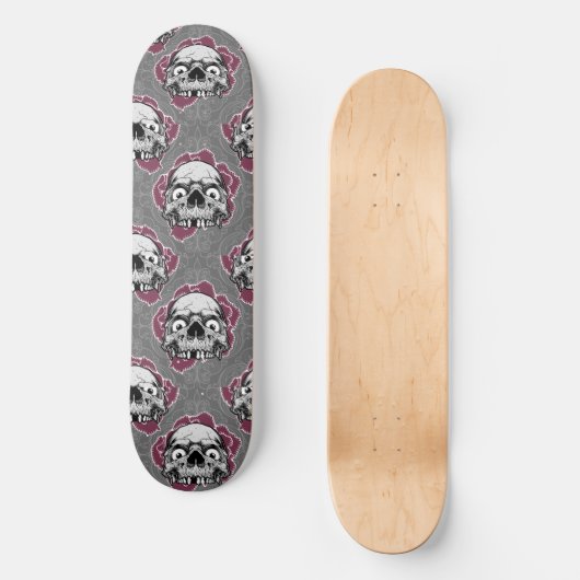 Skateboard Skulls Brown (Voorkant)
