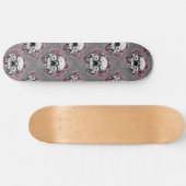 Skateboard Skulls Brown (Horizontaal)