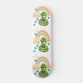 Skateboard Snake Regenboog Bloemen (Voorkant)