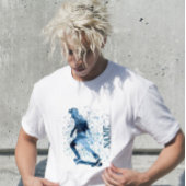 Skateboard sport koele tiener sprong gradiënten t-shirt