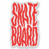 Skateboard Sticker (Voorkant)