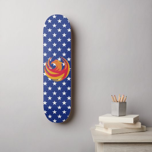 Skateboard - Stijging van de Phoenix (Muurkunst)