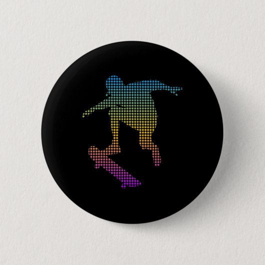 Skateboard Straat Skateboarden Longboard Skateboar Ronde Button 5,7 Cm (Voorkant)