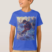 Skateboard Surfen - Skateboarder Design T-shirt (Voorkant)