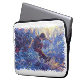 Skateboard Surfen - Skateboarder Laptop Sleeve (Voorkant Links)
