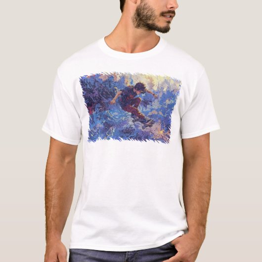 Skateboard surfen - Skateboarder T-shirt (Voorkant)