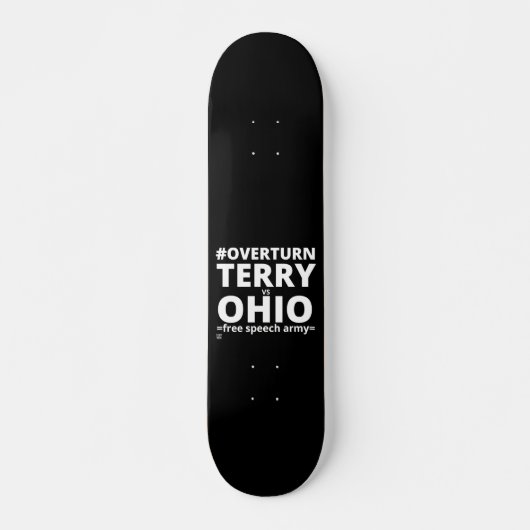 skateboard "TERRY vs OHIO" (Voorkant)