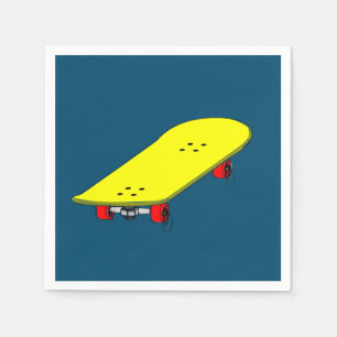 Skateboard thema verjaardagsfeestje servet