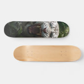 Skateboard Tigre Siberiano Blanco Agresivo (Horizontaal)