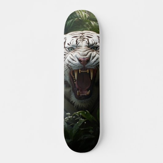 Skateboard Tigre Siberiano Blanco Agresivo (Voorkant)