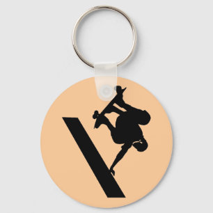 skateboard-toetsenbord sleutelhanger