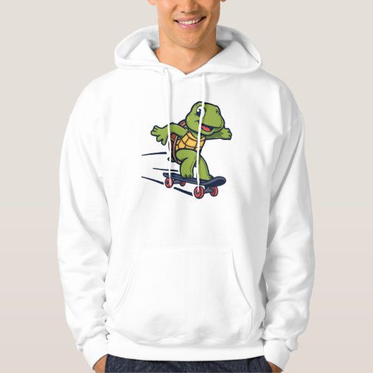 Skateboard Turtle Hoodie (Voorkant)