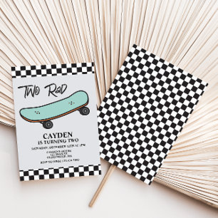 Skateboard Twee Rad 2e Verjaardag Kaart