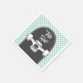 Skateboard twee rad 2e Verjaardag Servet (Hoek)