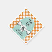 Skateboard Twee Rad 2e Verjaardag Servet (Hoek)