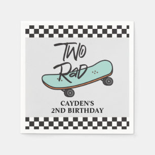 Skateboard Two Rad 2e Verjaardag Servet