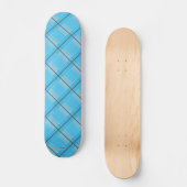 Skateboard Two Tone Blauwe Geruite HAMbWG  (Voorkant)