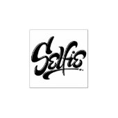Skateboard Typografie Graffiti Selfie belettering Rubberstempel (Afrduk)
