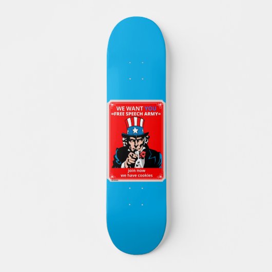 skateboard "UNCLE SAM" (Voorkant)